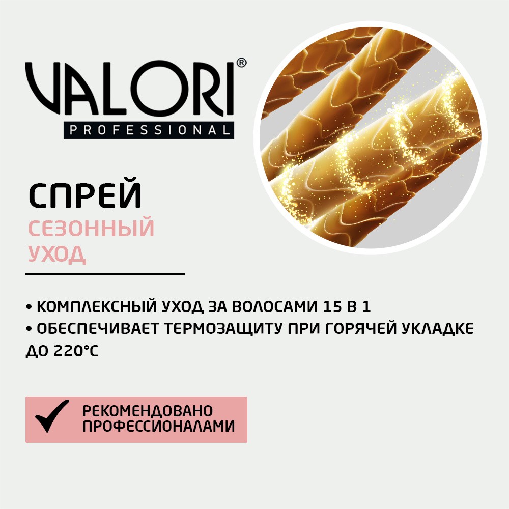 Спрей - крем для волос Valori Professional 15 в 1 200мл. Фото 5.