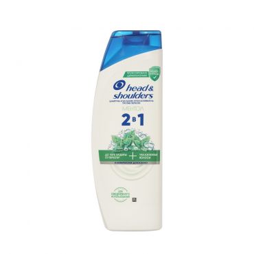 Шампунь и бальзам-ополаскиватель против перхоти Head and Shoulders 2 в 1 Ментол 360мл.