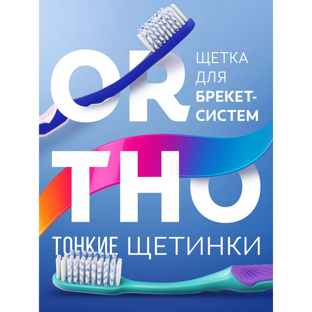 Зубная щетка для брекетов Colgate Ortho мягкая. Фото 5.