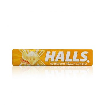 Карамель леденцовая Halls " Мед и лимон " 25г.