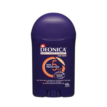 Мужской дезодорант - антиперспирант Deonica For Men 5 Protection 40мл.