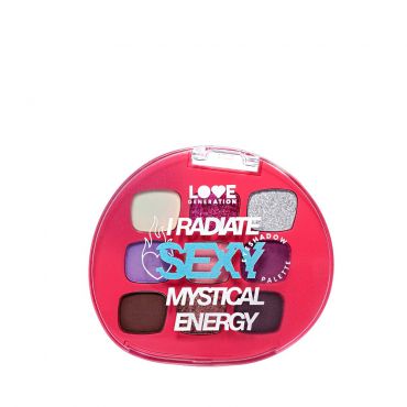 Палетка теней для век Love Generation I radiate sexy mystical energy 9 оттенков 7,2г.