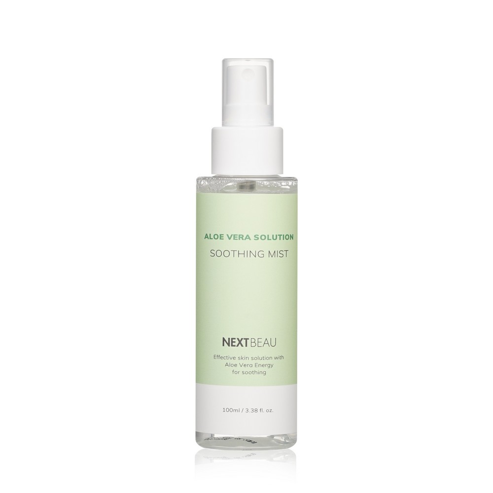 Успокаивающий мист для лица Nextbeau Aloe Vera Solution " Soothing mist " с экстрактом алоэ 100мл. Фото 2.