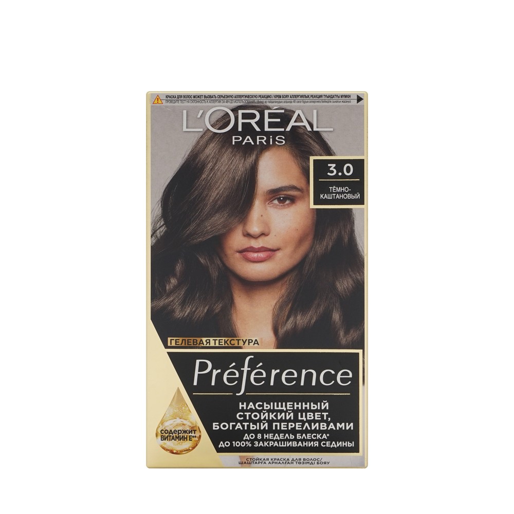 Краска L'Oreal Paris Preference стойкая для волос 3 Бразилия. Фото 1.