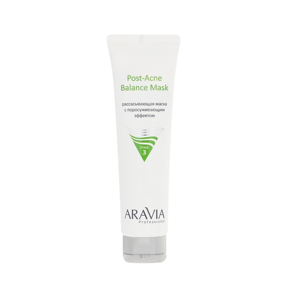 Рассасывающая маска с поросуживающим эффектом Aravia Professional Post-Acne Balance Mask 100мл. Фото 2.