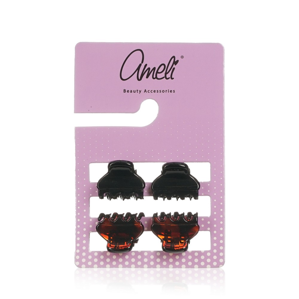 Заколка - краб для волос Ameli набор 2см 4шт 199₽