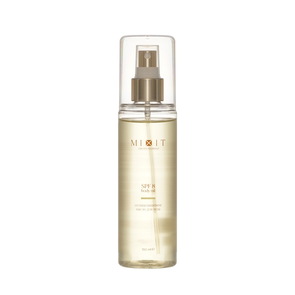 Солнцезащитное масло для интенсивного загара Mixit SPF 8 150мл. Фото 1.