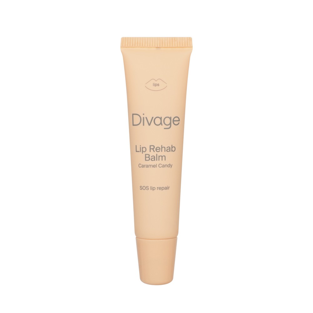 Бальзам для губ Divage Lip Rehab Balm с ароматом карамели 15мл. Фото 1.