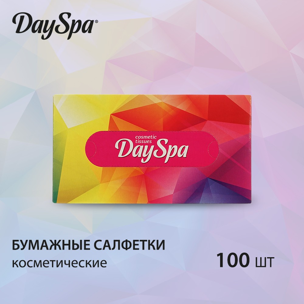 Бумажные салфетки Day Spa косметические , 2х-слойные , в ассортименте , 100шт. Фото 6.