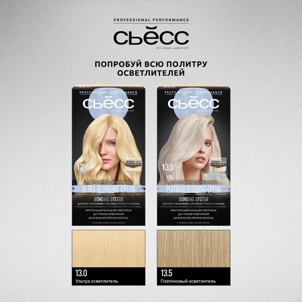 Осветлитель для волос Сьёсс 13-5 Платиновый осветлитель. Фото 14.