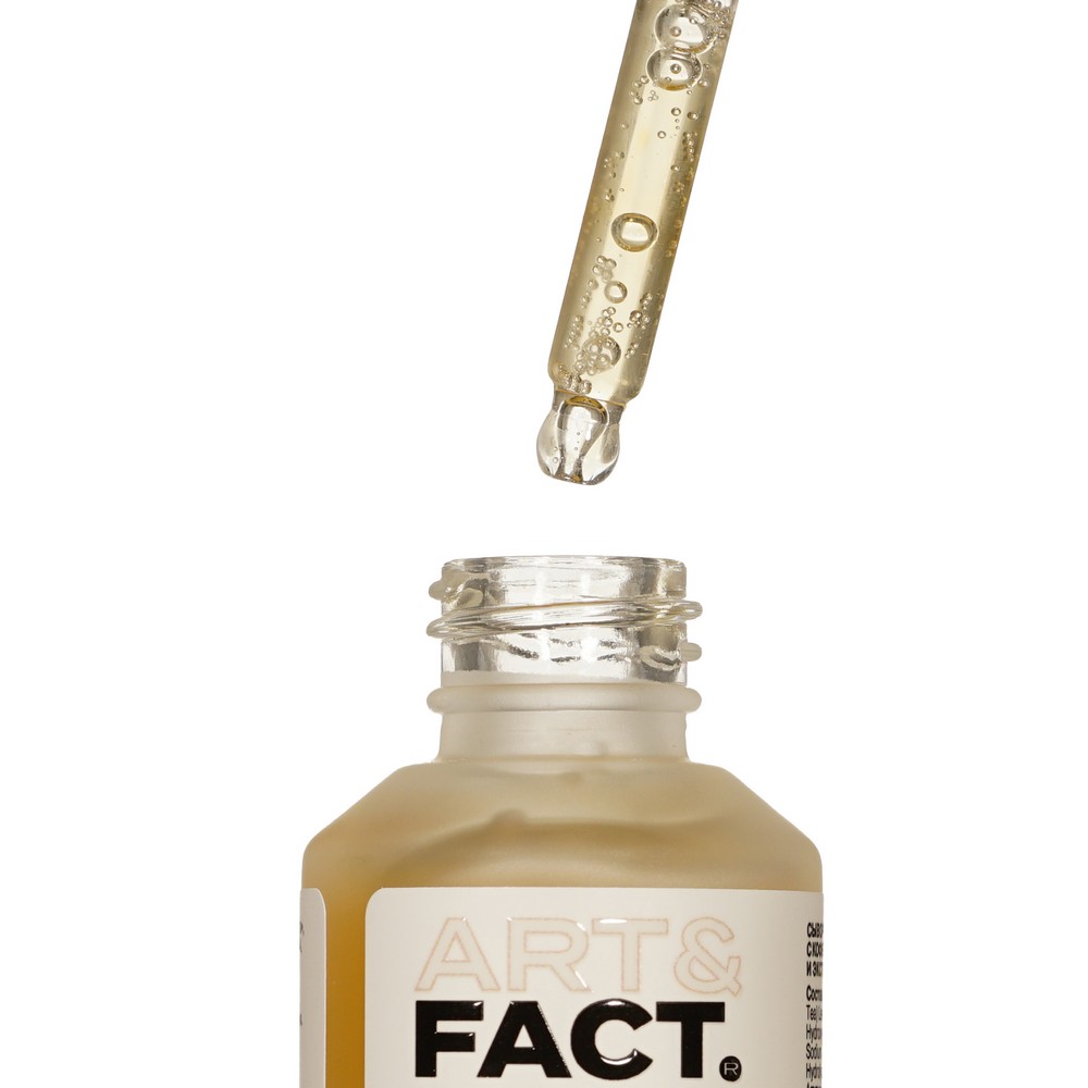 Сыворотка для области вокруг глаз Art&Fact Caffeine 2%+4D Hyaluronic Acid 1%+Green tea leaf extract 5% 30мл. Фото 6.