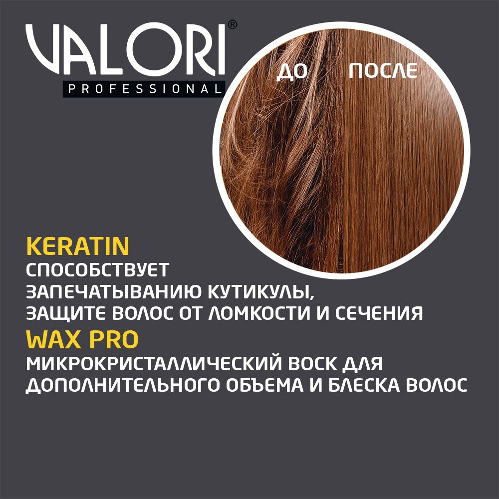Воск - спрей для укладки волос Valori Professional " Ботокс-эффект " 200мл. Фото 6.