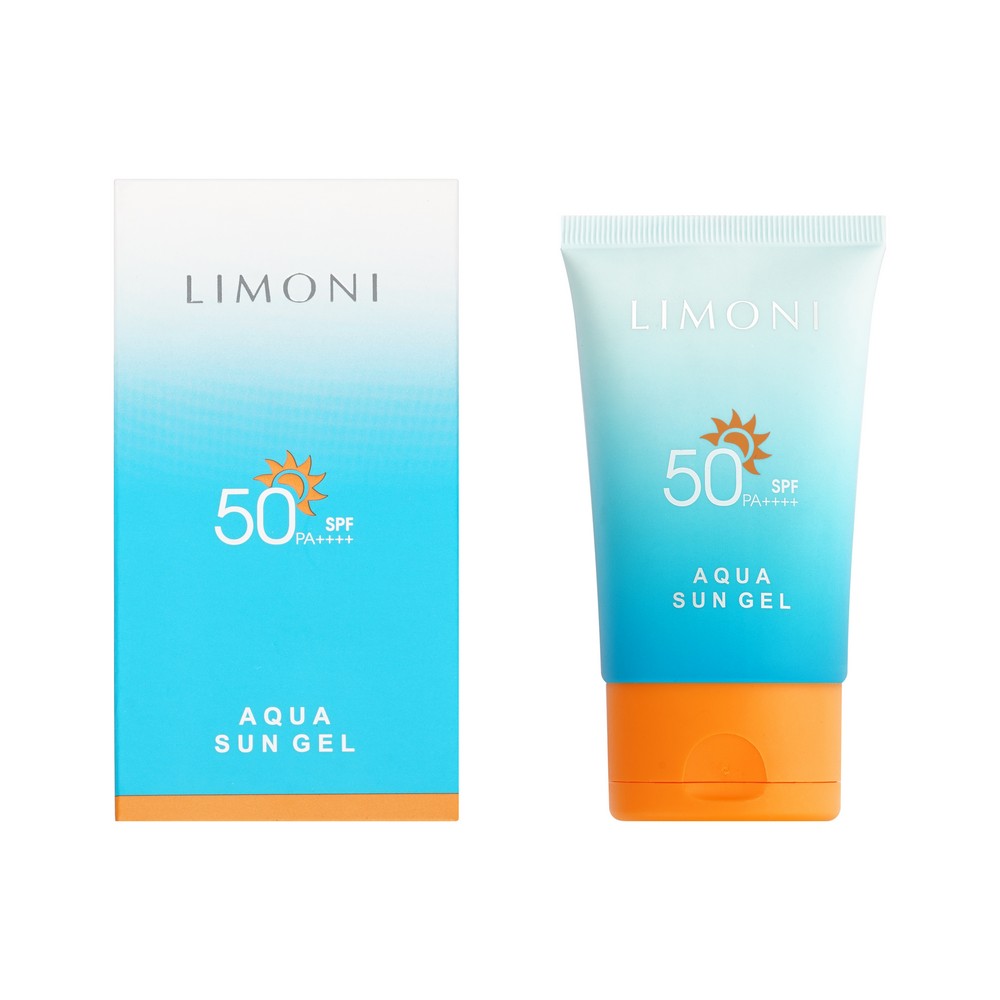 Солнцезащитный крем - гель для лица и тела LIMONI SPF 50+ 50мл. Фото 1.