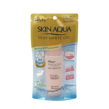 Солнцезащитный гель для лица Sunplay Skin Aqua Silky White Gel SPF 50+ 30г.