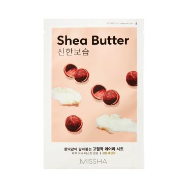 Увлажняющая маска для сухой кожи Missha Shea Butter с маслом Ши 19г.