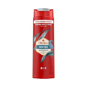 Мужской гель для душа + шампунь 3 в 1 Old Spice Deep Sea 400мл.