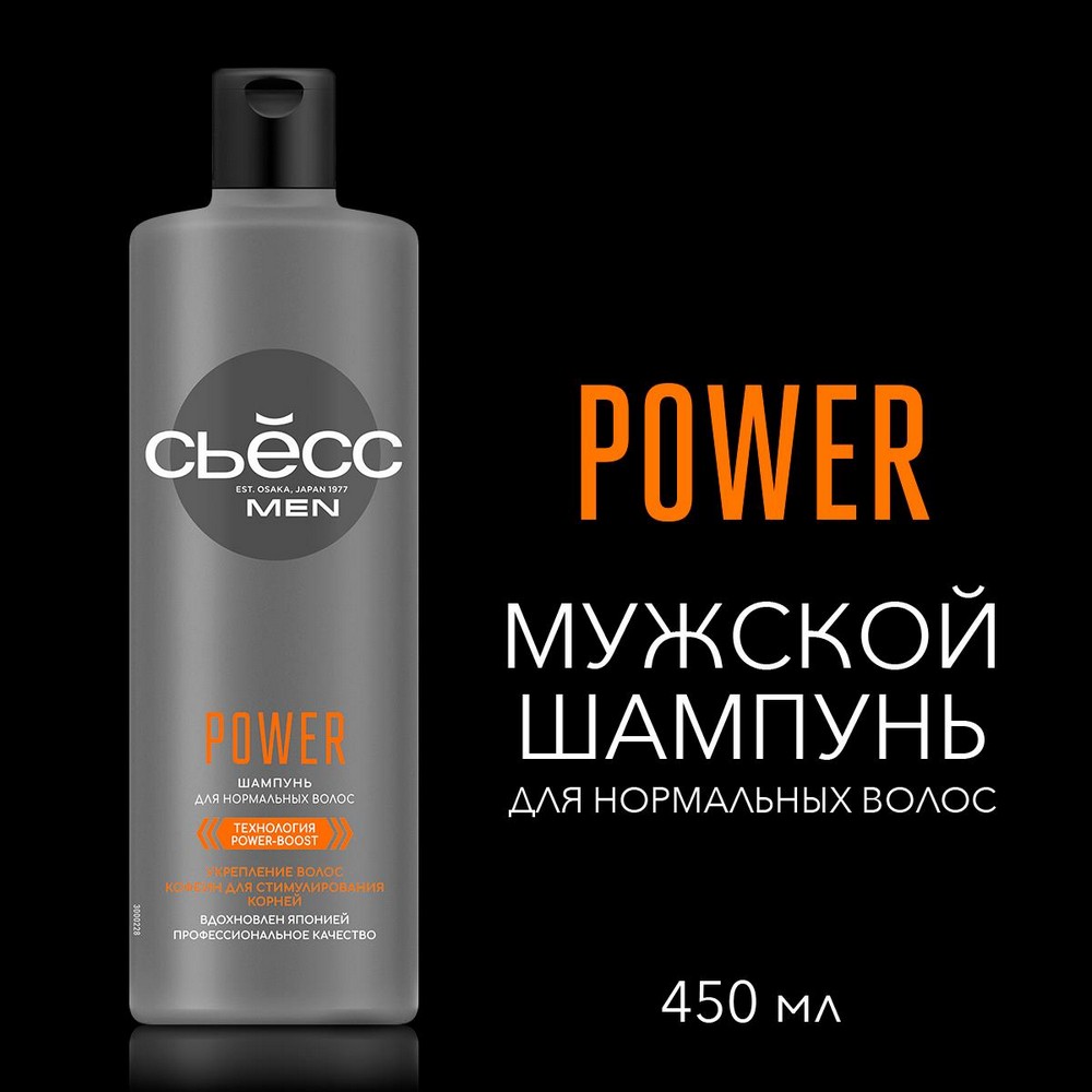 Мужской шампунь для нормальных волос Сьёсс Men Power 450мл – купить в ...