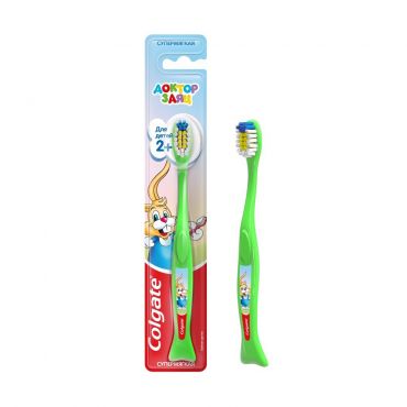 Детская зубная щетка Colgate Доктор заяц супермягкая 2+.