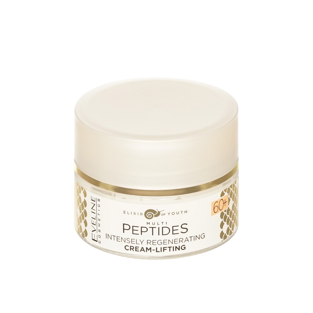 Интенсивно регенерирующий крем - лифтинг для лица Eveline Multi Peptides 60+ 50мл. Фото 6.