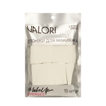 Косметические спонжи для макияжа Valori Make Up Sponge 15шт.