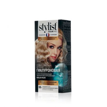 Стойкая крем - краска для волос Stylist Pro 9.0 , Натуральный блонд , 120мл.