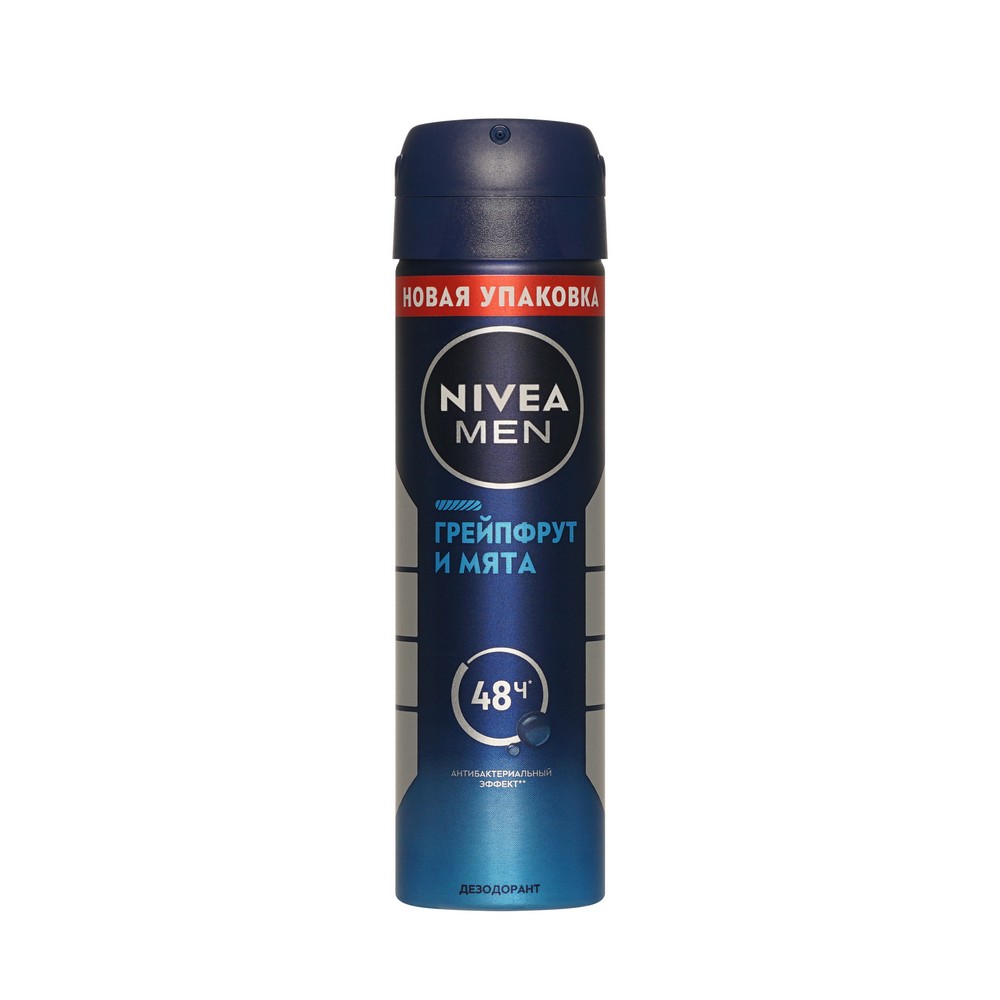 Мужской дезодорант антиперспирант NIVEA Men Грейпфрут и Мята 48ч 150мл. Фото 1.