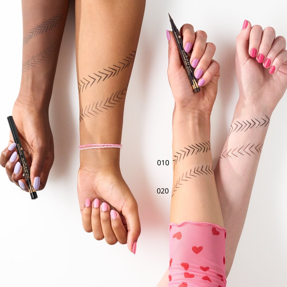 Подводка - фломастер для век Essence Eyeliner pen extra long-lasting 020 1мл. Фото 4.