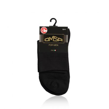 Мужские носки Omsa Classic трикотажные , 202 , Nero , р.39-41.