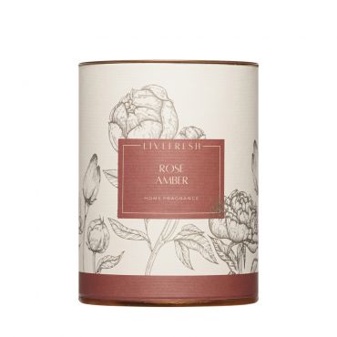 Свеча ароматическая LiveFresh Rose Amber.