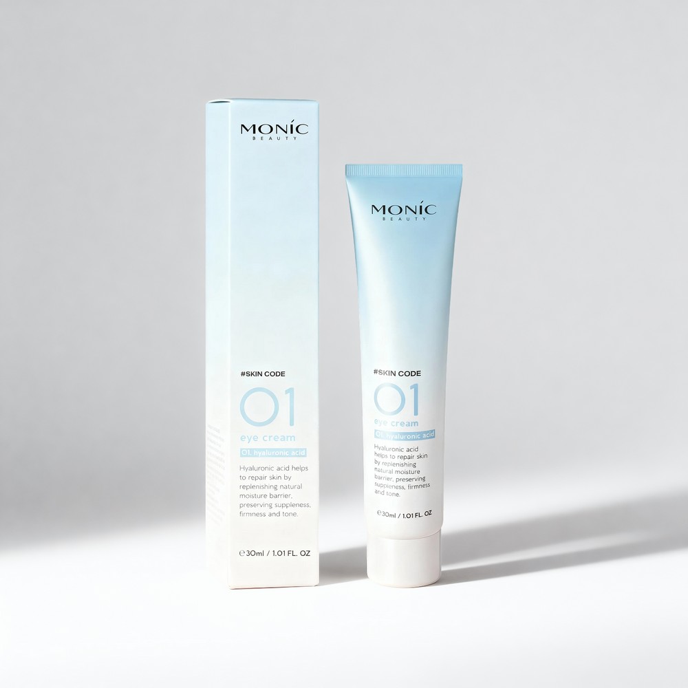 Крем для век с гиалуроновой кислотой Monic Beauty #Skin code Hyaluronic Acid 30мл. Фото 3.