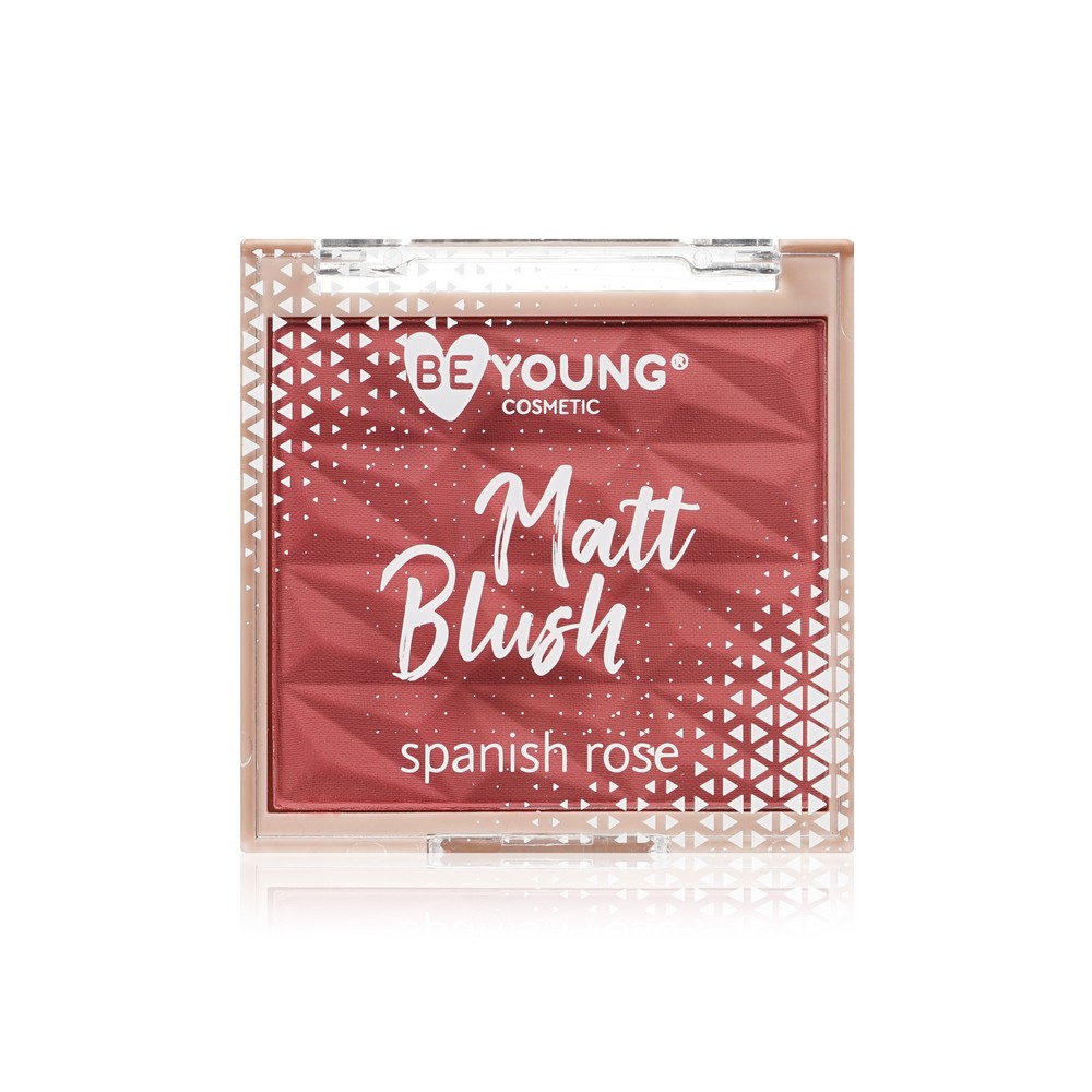 Румяна для лица BeYoung Matt Blush Spanish Rose 6,5г. Фото 1.