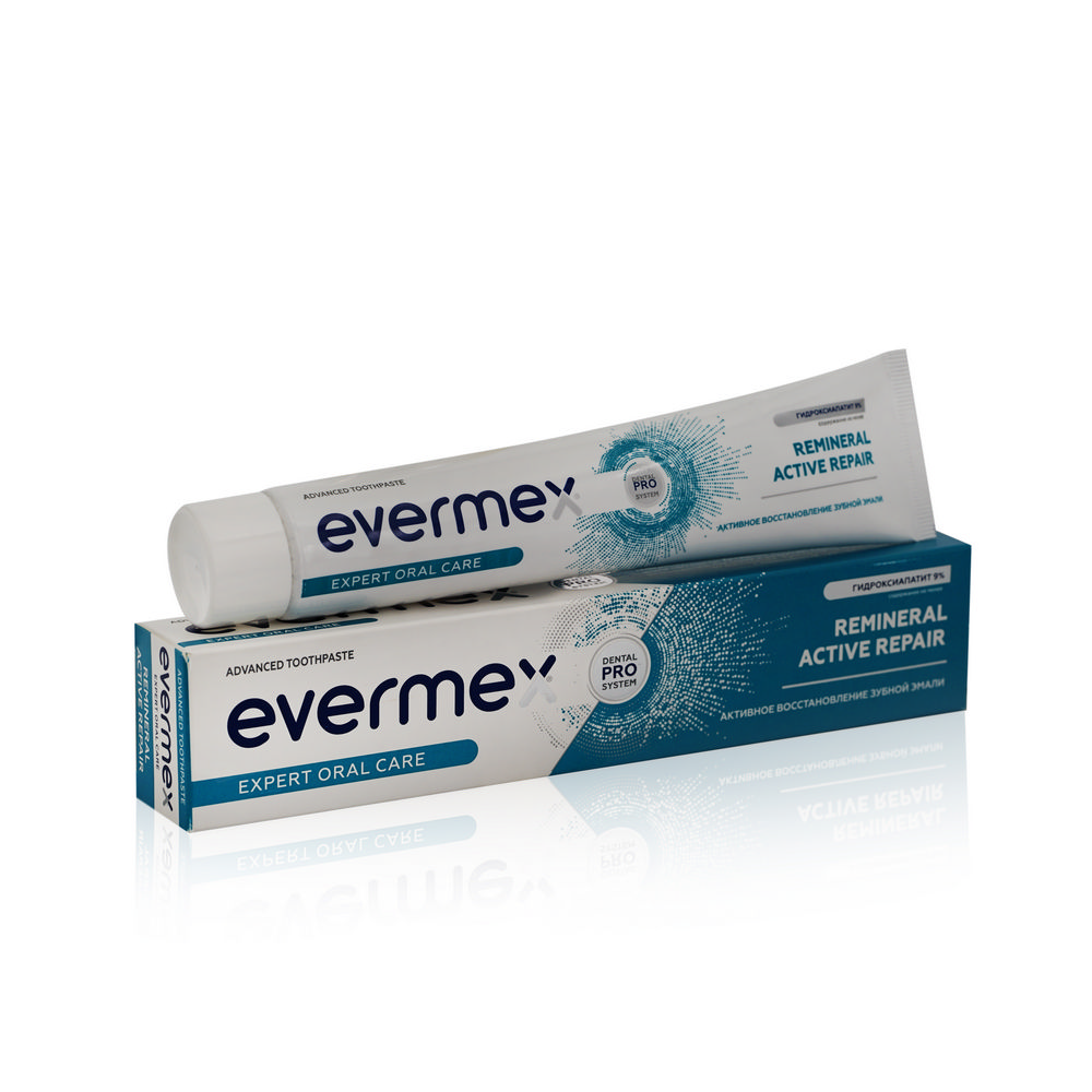 Зубная паста Evermex " Remineral Active Repair " 75мл. Фото 6.