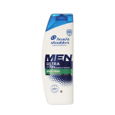 Мужской шампунь для волос против перхоти Head and Shoulders Men Sport Fresh 360мл.