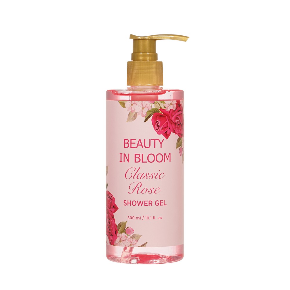 Женский подарочный набор Beauty In Bloom Classic Rose ( гель для душа 200мл + лосьон для тела 200мл ). Фото 6.