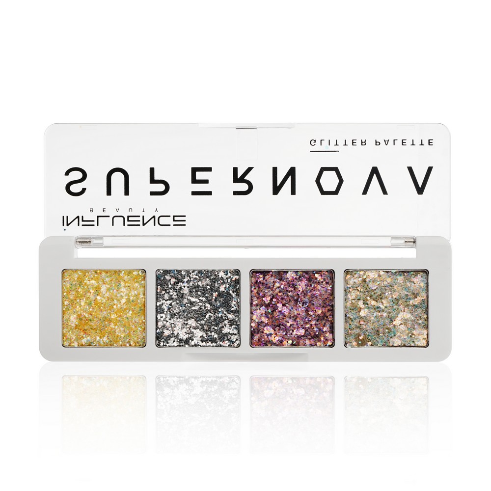 Палетка глиттеров Influence Beauty Supernova Glitter 1 , 1,6г. Фото 2.