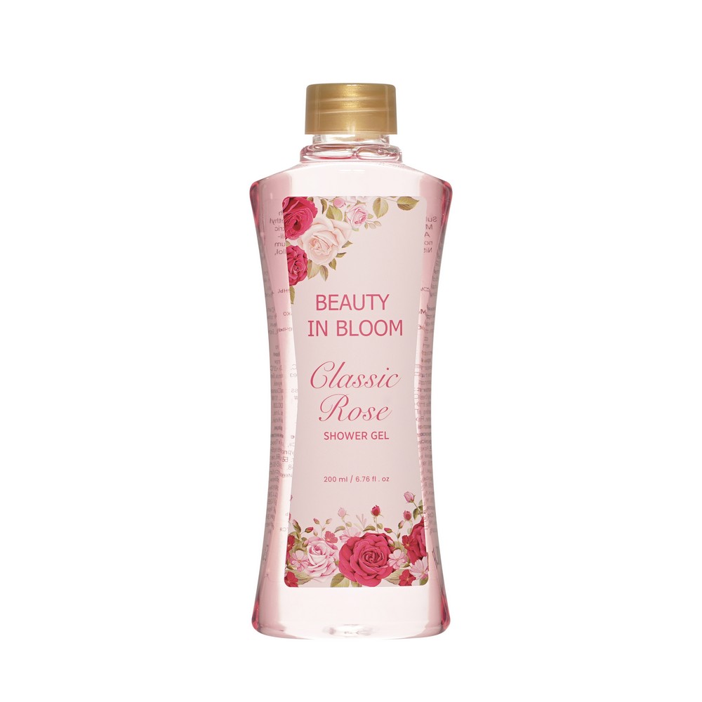 Женский подарочный набор Beauty In Bloom Classic Rose ( гель для душа 200мл + лосьон для тела 200мл + крем для рук 50мл + мыло твердое 50г ). Фото 6.