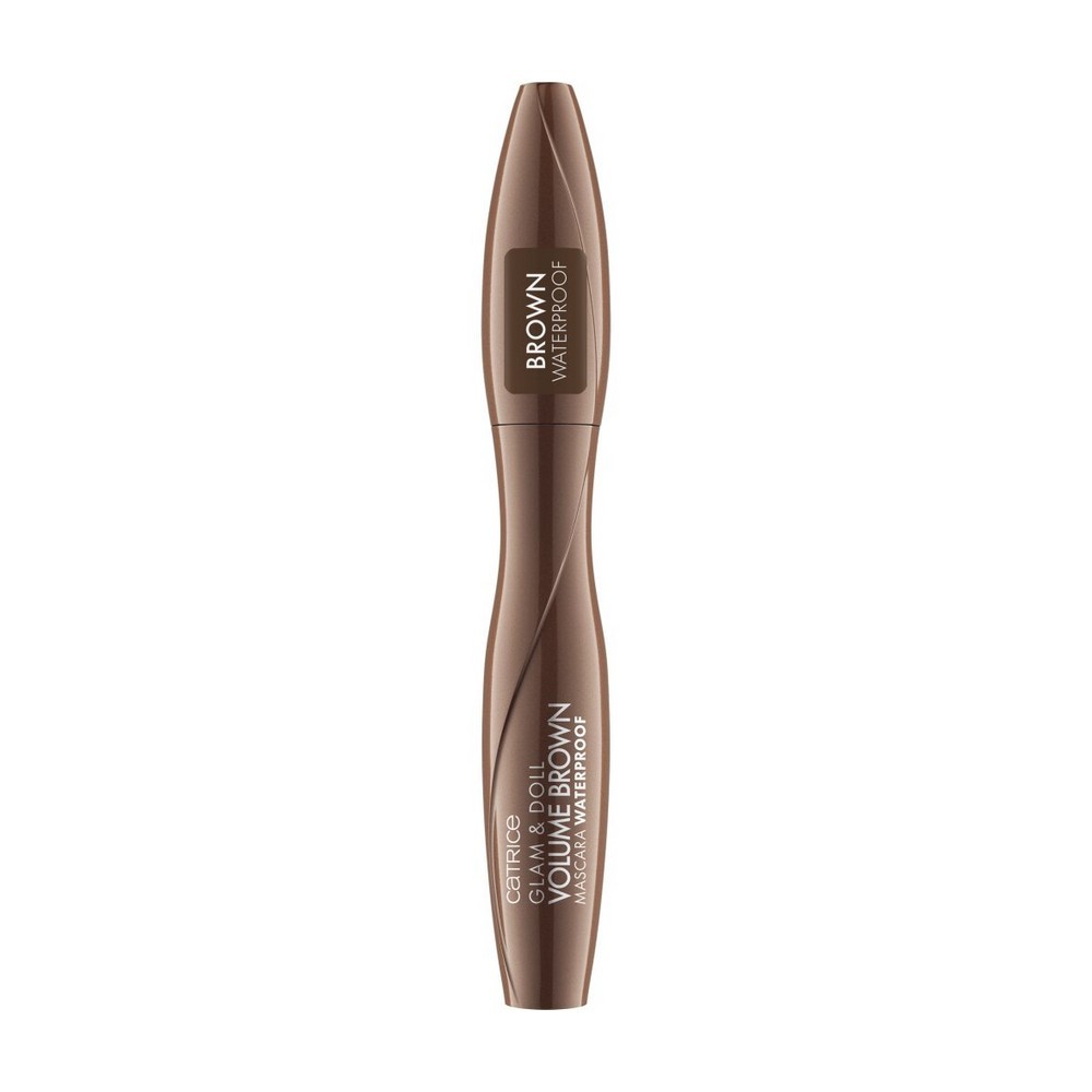 Водостойкая тушь для ресниц Catrice Glam & Doll Volume Brown mascara коричневая 10мл. Фото 1.