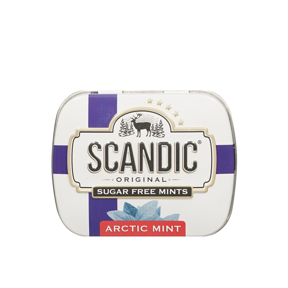 Конфеты без сахара Scandic Арктическая мята 14г. Фото 1.