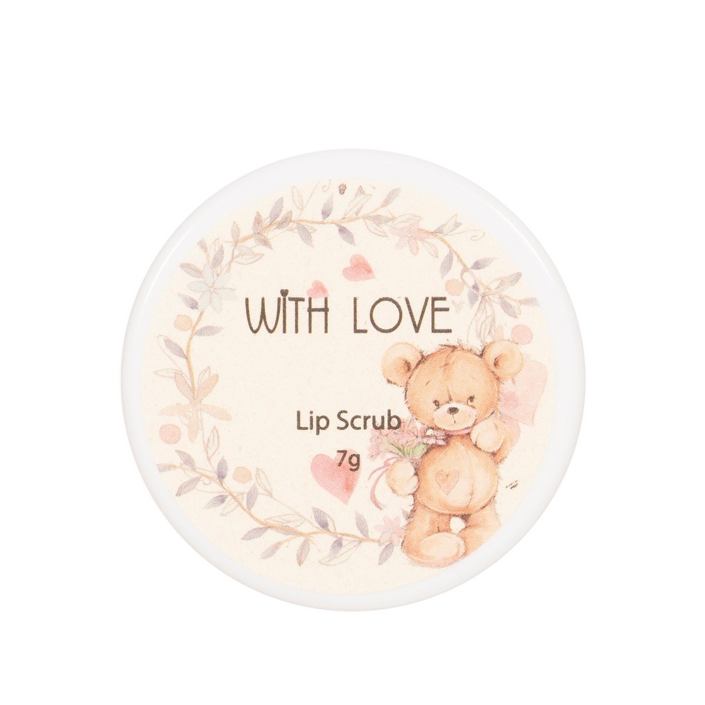 Женский подарочный набор With love ( скраб для губ 7г + бальзам для губ 4г ) в ассортименте. Фото 5.