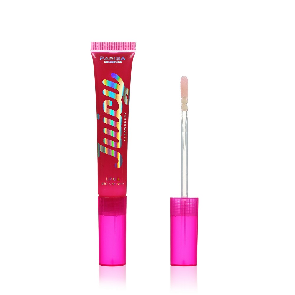 Фруктовое масло для губ Parisa Cosmetics Juicy 04 " Клубника " 11мл. Фото 1.