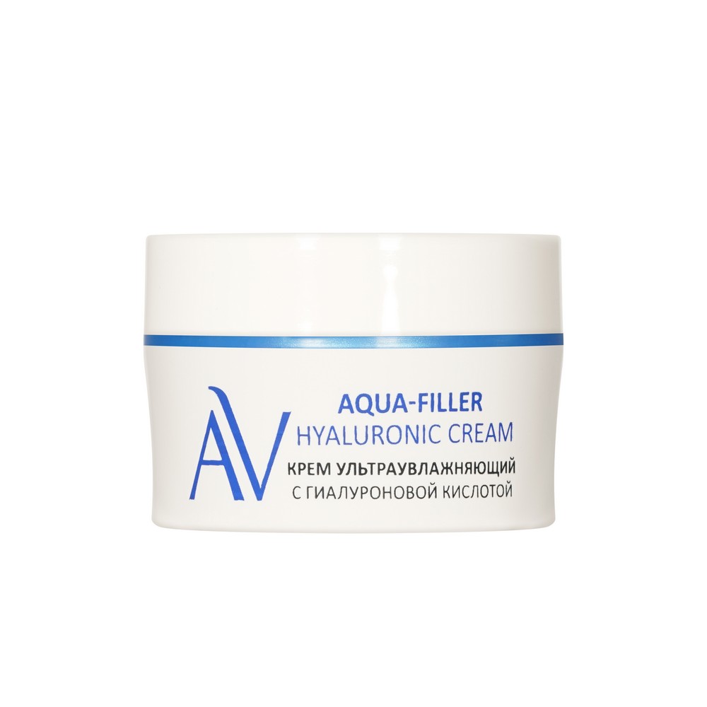 Крем для лица ультраувлажняющий с гиалуроновой кислотой Aravia Laboratories Aqua-Filler Hyaluronic Cream 50мл. Фото 5.