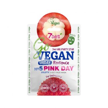 Тканевая маска для лица 7 days Go vegan " Fruity Friday 25г.