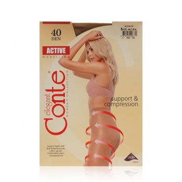 Женские колготки Conte Active 40den Natural 5 размер.