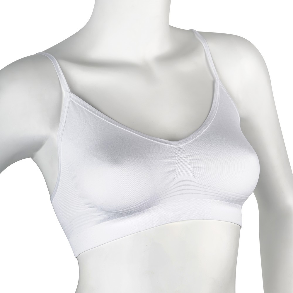 Женский бюстгалтер Pompea Seamless Brassiere , Bianco , S/M. Фото 3.