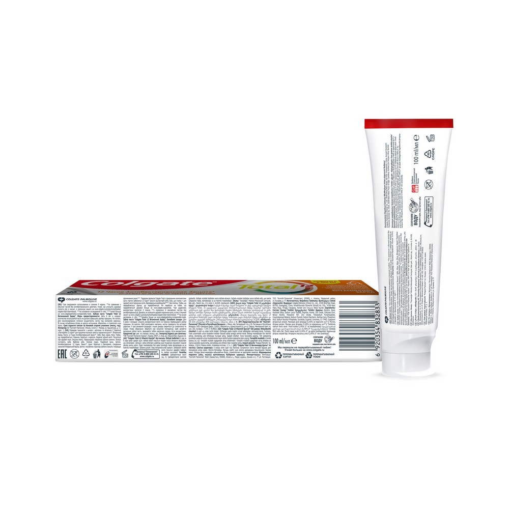 Зубная паста Colgate total 12 " Витаминный заряд " 100мл. Фото 4.