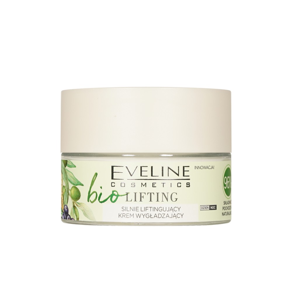 Интенсивно выравнивающий крем для лица Eveline bio-лифтинг 100% organic oil 50мл. Фото 5.