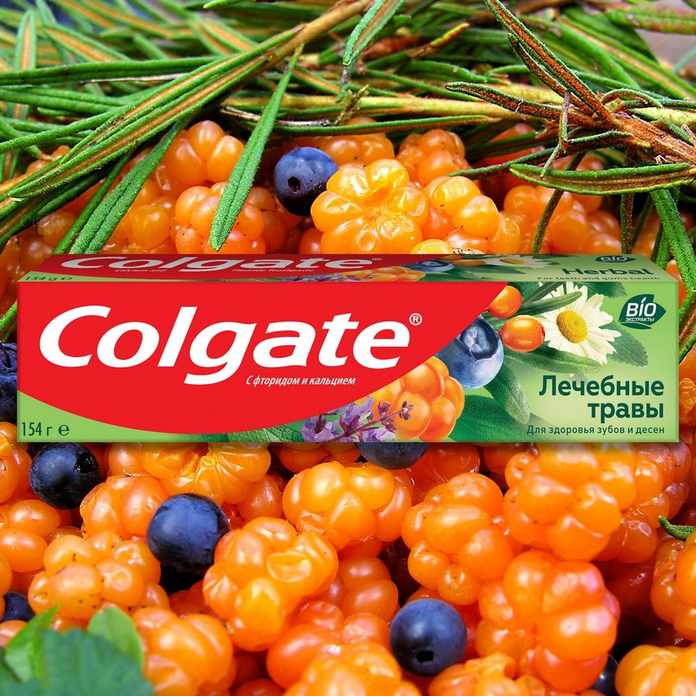 Зубная паста Colgate " лечебные травы " с натуральными ингредиентами 100мл. Фото 8.