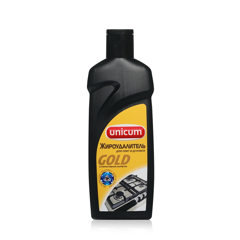 Средство для плит Unicum Gold Series Жироудалитель чистящее и микроволновых печей " мгновенное действие " 380мл. Фото 1.