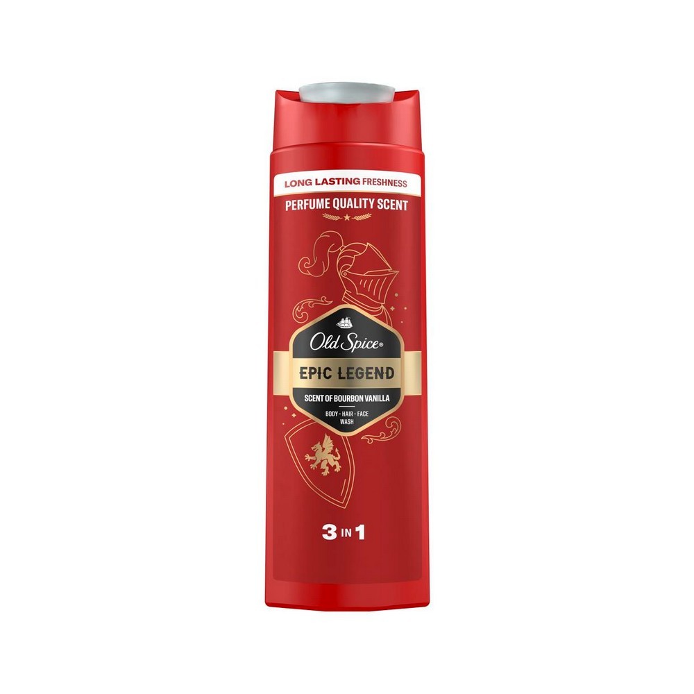 Мужской гель для душа 3 в 1 Old Spice Epic Legend 400мл. Фото 1.