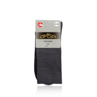 Мужские носки Omsa Eco трикотажные , 401 , Grigio Scuro , р.42-44.